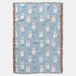 Rainbow Sunglasses Llama Pattern Throw Blanket