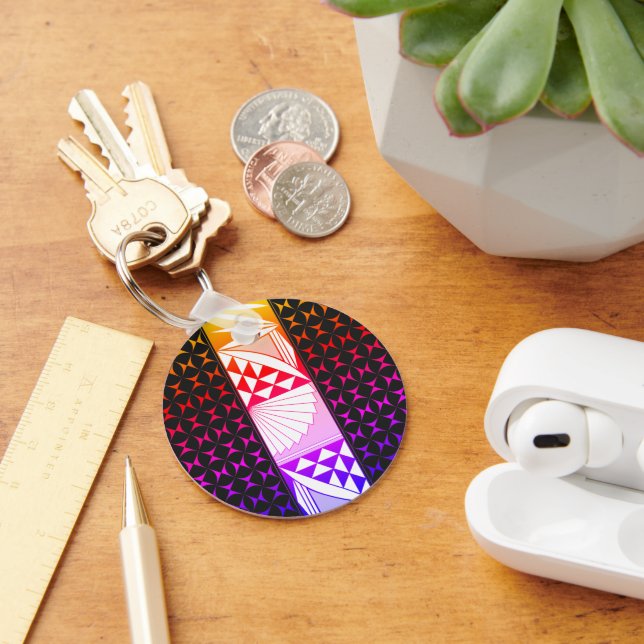 Rainbow Sunrise Keychain (Desk)