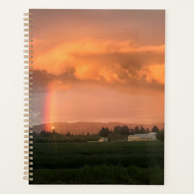 Rainbow Sunset Planner (Front)