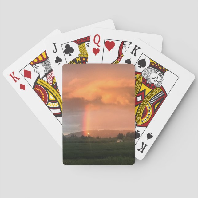 Rainbow Sunset Poker Cards (Back)