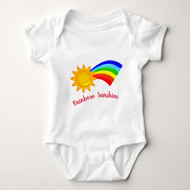 Rainbow Sunshine Baby Bodysuit