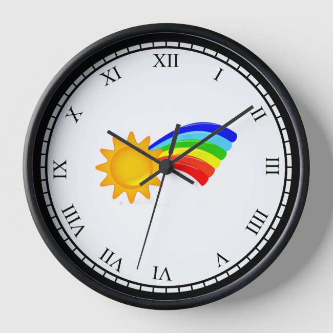Rainbow Sunshine Clock