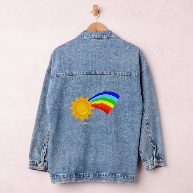 Rainbow Sunshine Denim Jacket