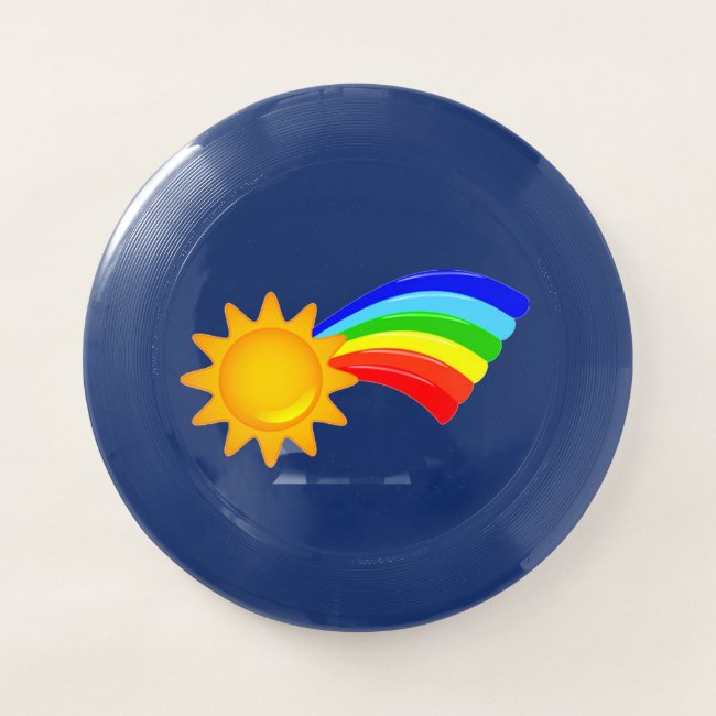 Rainbow Sunshine Frisbee