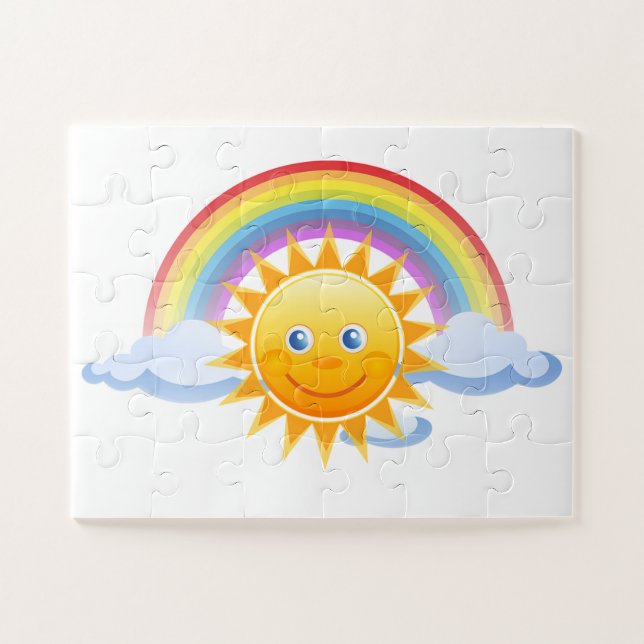 Rainbow Sunshine Jigsaw Puzzle (Horizontal)