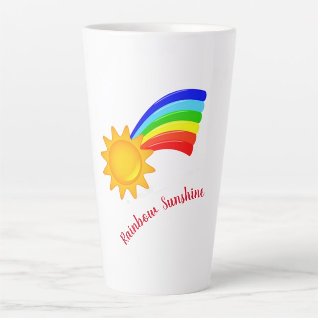 Rainbow Sunshine Latte Mug