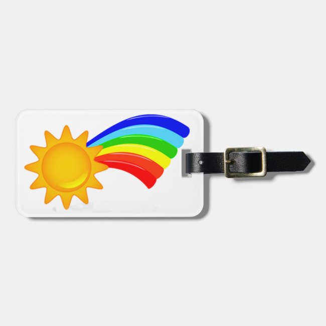 Rainbow Sunshine Luggage Tag