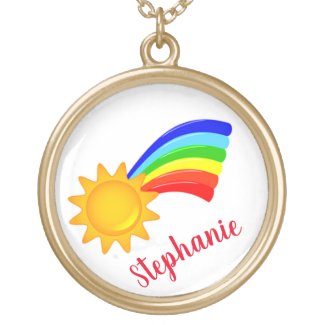 Rainbow Sunshine Necklace