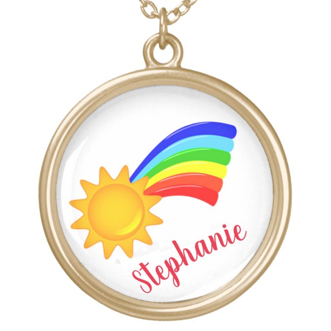 Rainbow Sunshine Necklace