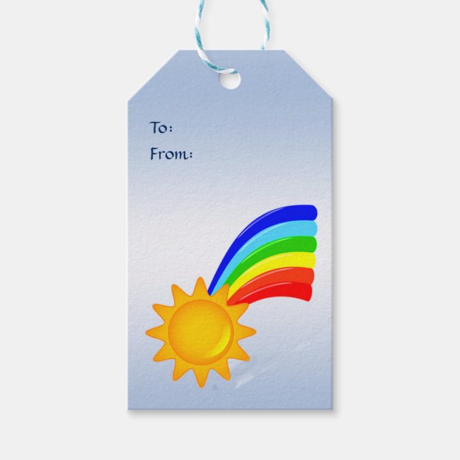 Rainbow Sunshine Pack of Gift Tags
