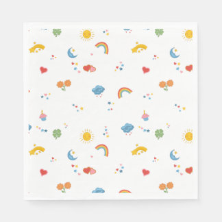 Rainbow Sunshine Party Napkins