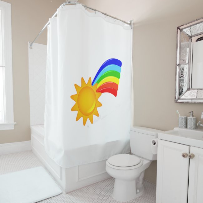 Rainbow Sunshine Shower Curtain