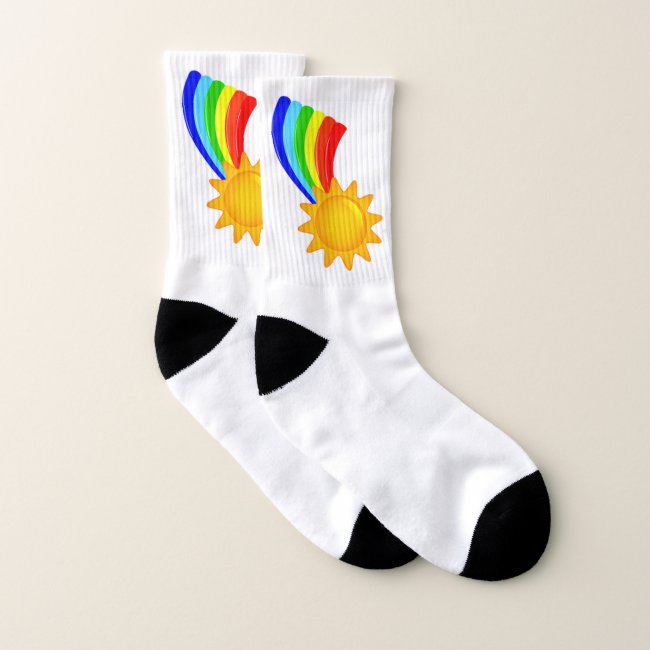 Rainbow Sunshine Socks