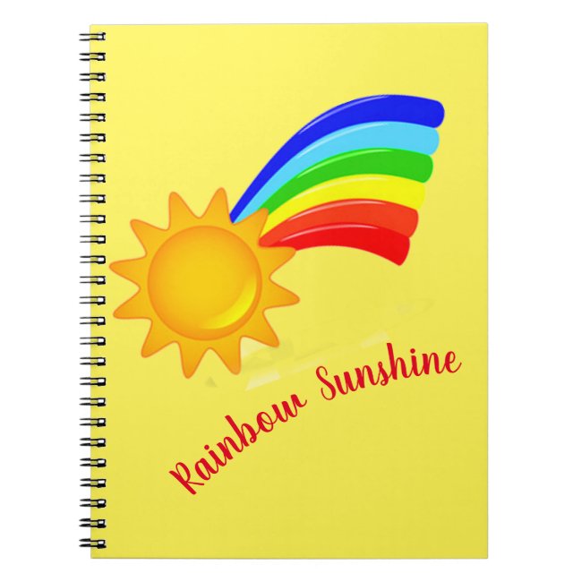 Rainbow Sunshine Spiral Notebook