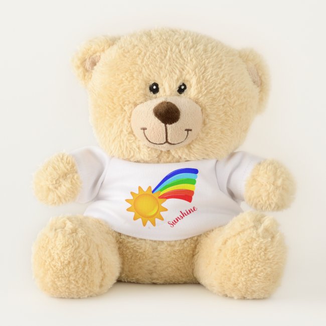 Rainbow Sunshine Teddy Bear