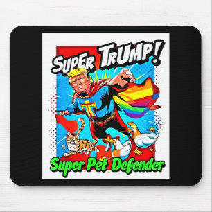 Rainbow Super Trump 2025 Protect Our Cats And Duck Mouse Pad