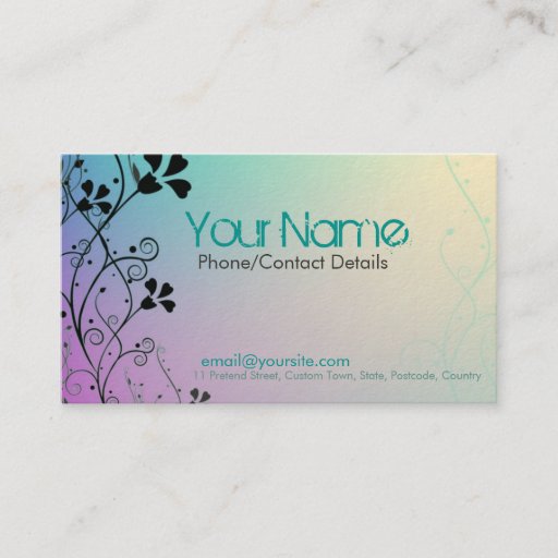 Customizable Rainbow Sweet Business Card
