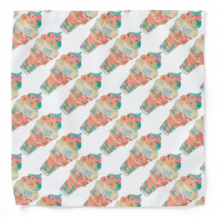 Rainbow Sweet Harajuku Custard Ice Cream Pink Cone Bandana