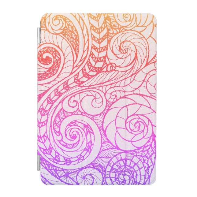 Rainbow Swirl iPad Smart Cover (Front)