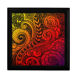 Rainbow Swirl Keepsake Jewelry Box