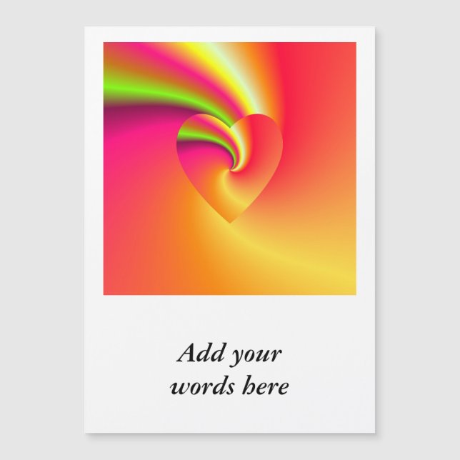 Rainbow Swirl Love Heart (Front)