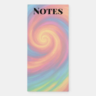 Rainbow Swirl Magnetic Notepad