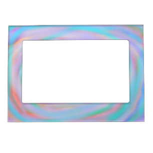 Rainbow Swirl Pattern Picture Frame