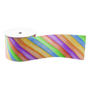 Rainbow swirl ribbon