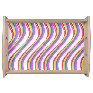 Rainbow Swirl Serving Tray