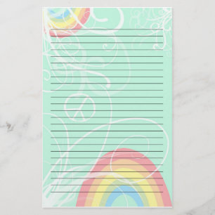 Rainbow Swirl Stationery