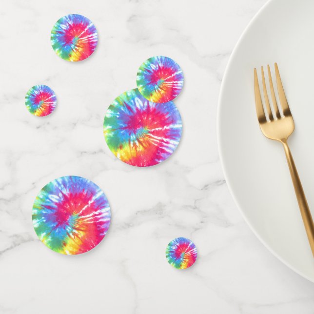 Rainbow Swirl Tie-Dye Confetti (Group)