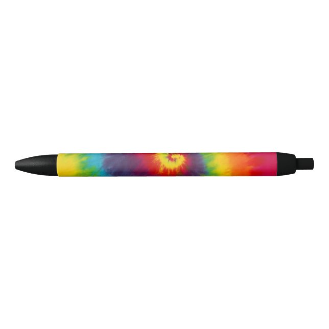Rainbow Swirl Tie Dye Groovy Cool Colorful Pen (Front)