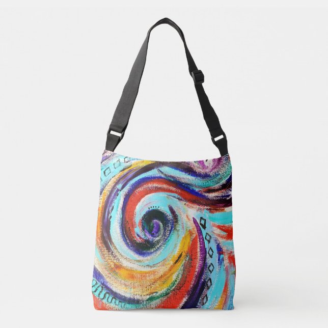 Rainbow Swirl Tote (Front)