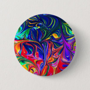Rainbow Swirl Trippy Glow Stick Button