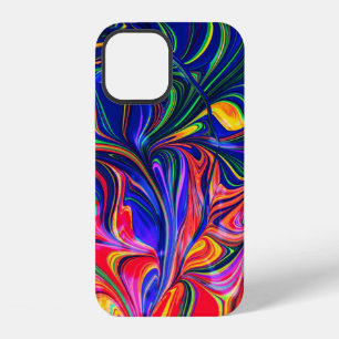 Rainbow Swirl Trippy Glow Stick iPhone 12 Case