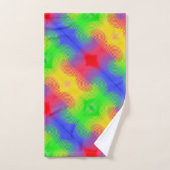 Rainbow Swirls Abstract Design Bath Towels (Hand Towel)