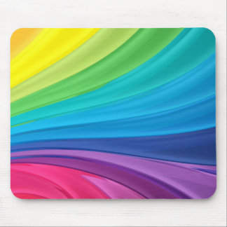 Rainbow Swirls Mouse Pad