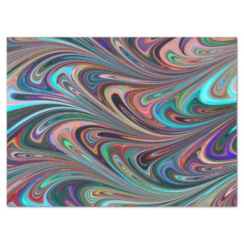 rainbow swirls tissue paper