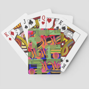 Rainbow Symbols Poker Cards