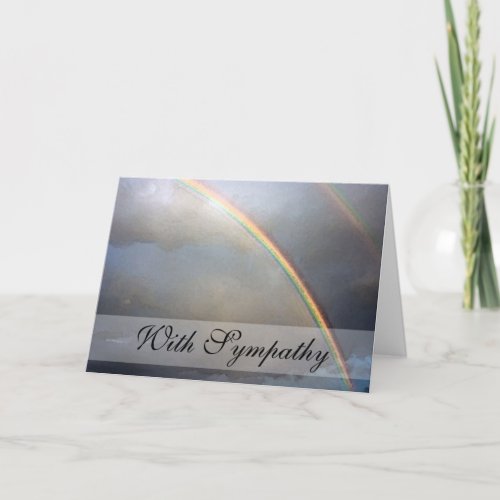 Rainbow SympathyCondolence Card