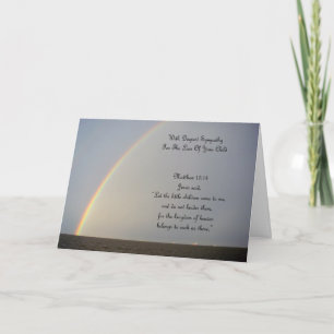 Rainbow Sympathy - Loss Of Daughter Card