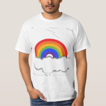 Rainbow T Shirt by artistjandavies at Zazzle