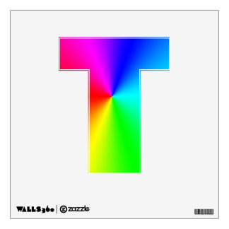 Rainbow T Wall Decal