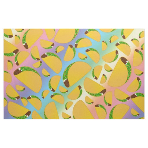 Rainbow tacos fabric
