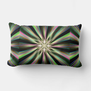 Rainbow Taffy Candy Explosion Three Lumbar Pillow