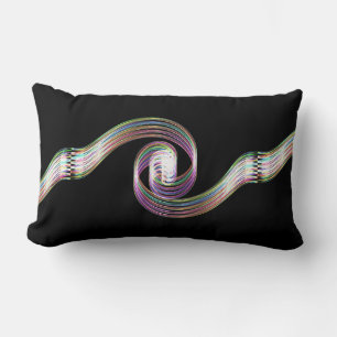 Rainbow Taffy Candy Lumbar Pillow