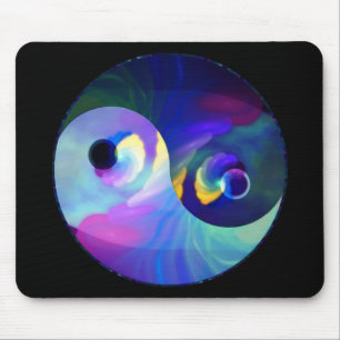Rainbow Taijitu Yin Yang Mouse Pad