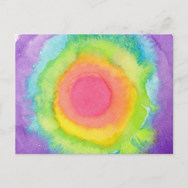 Rainbow Target Postcard (Front)