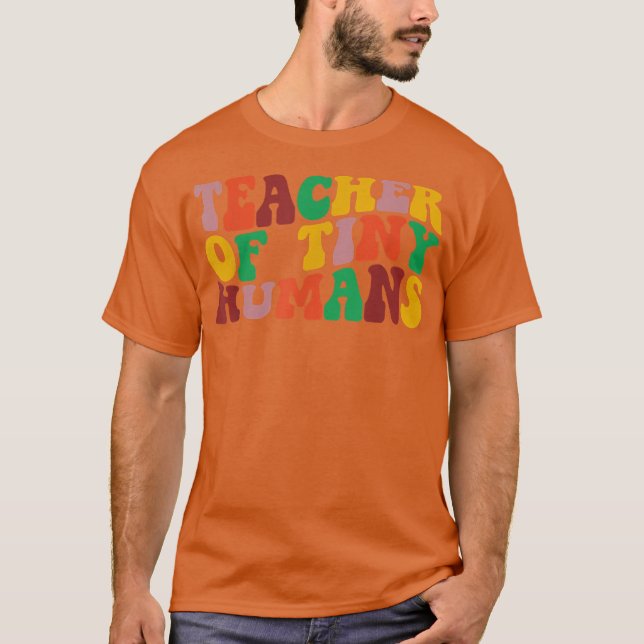 Rainbow Teacher Funny Elementary Back to School Cu T-Shirt (Front)