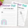 Rainbow Teacher Mail Post-it Notes